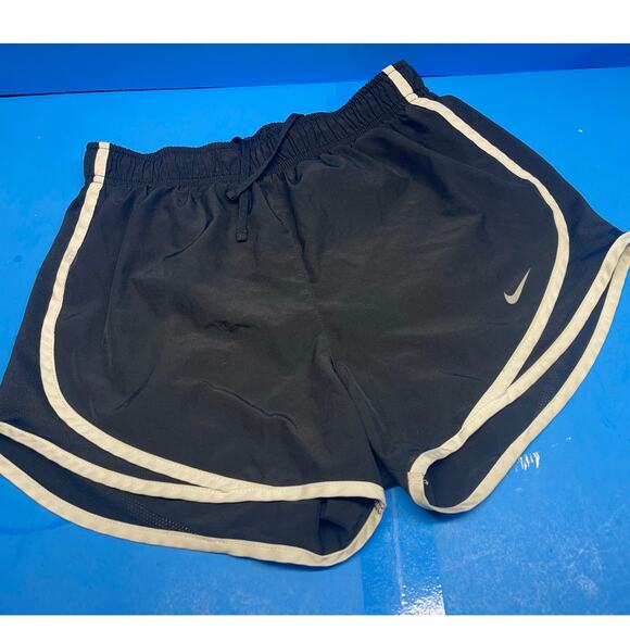 Black  NIKE DRI-FIT Size Small Women Brief Lined Stretch Waist  Athletic - Picture 1 of 10